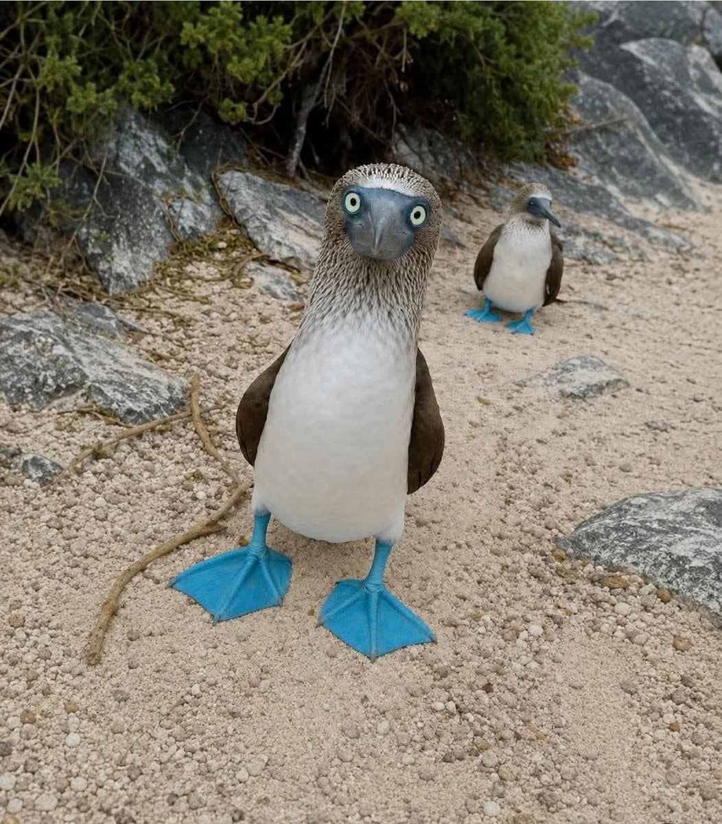 Blue-footed booby nature's humor