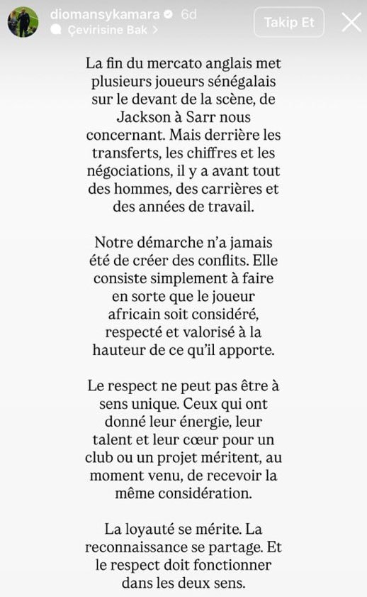 Diomansy Kamara on African footballers