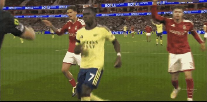 soccer players on field reaction