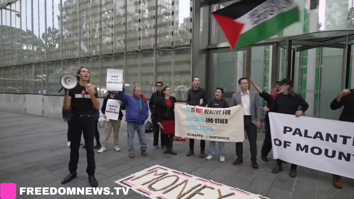 Palantir Out of Mount Sinai Protest
