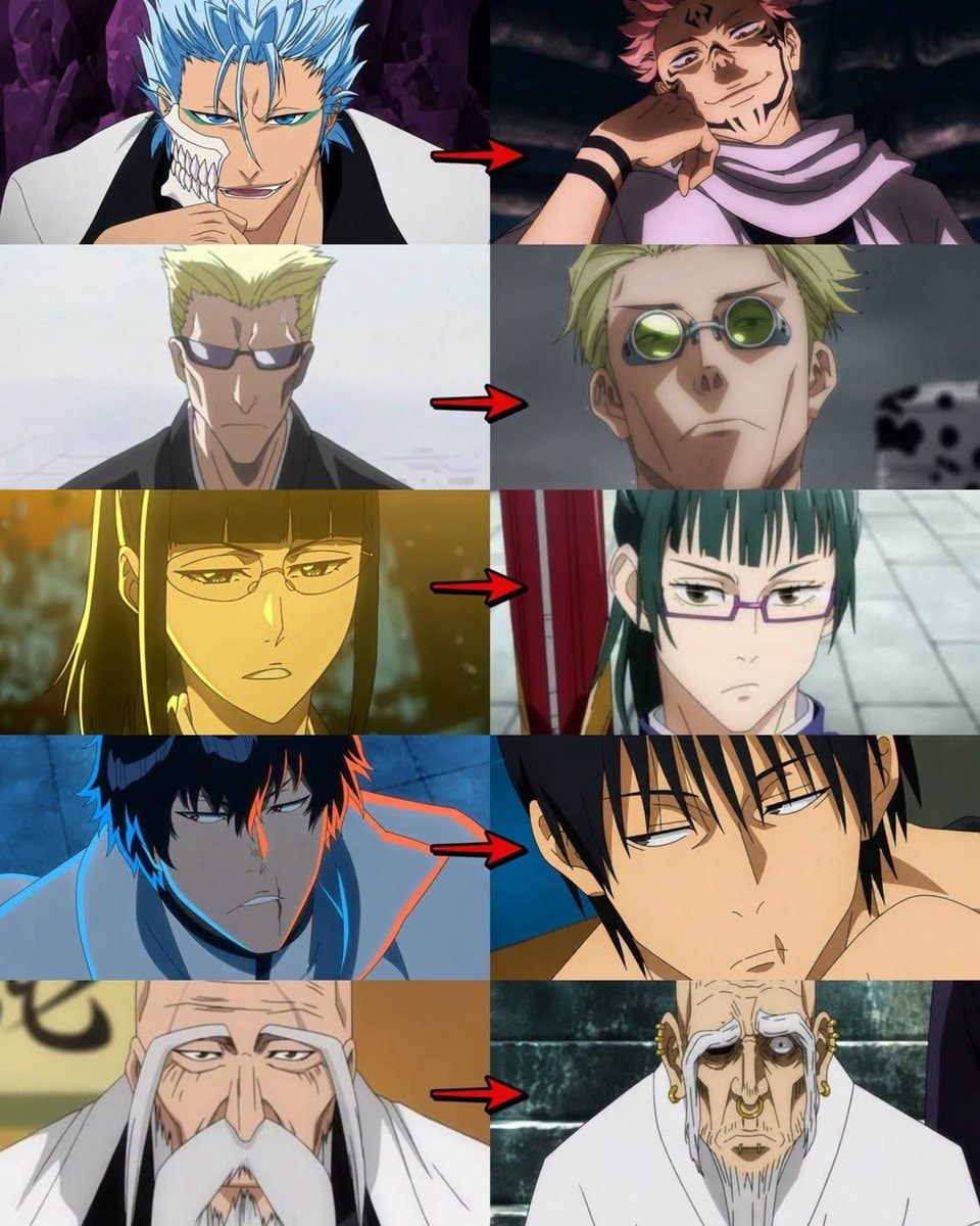 Bleach Jujutsu Kaisen comparison