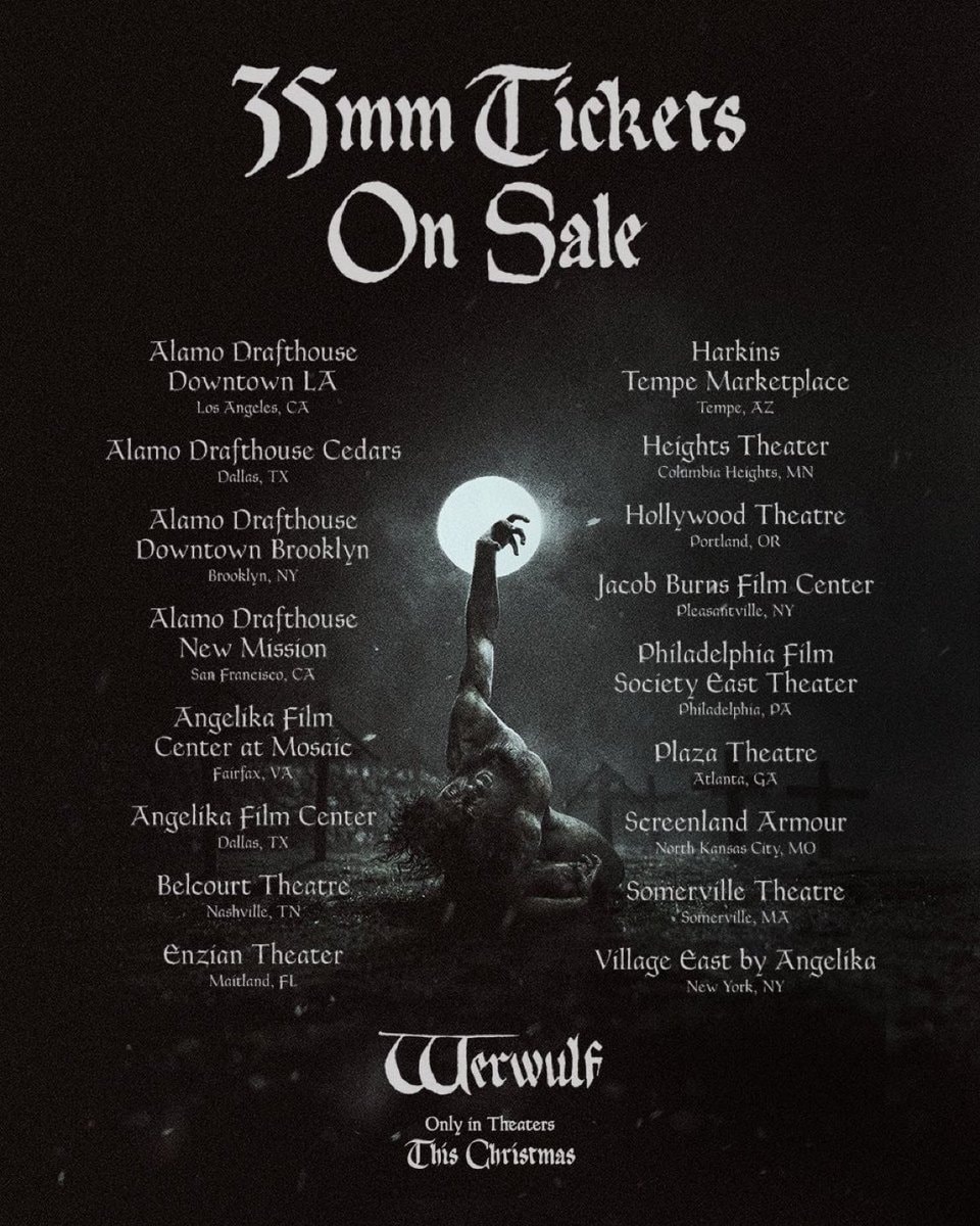 Robert Eggers Werwulf 35mm screenings