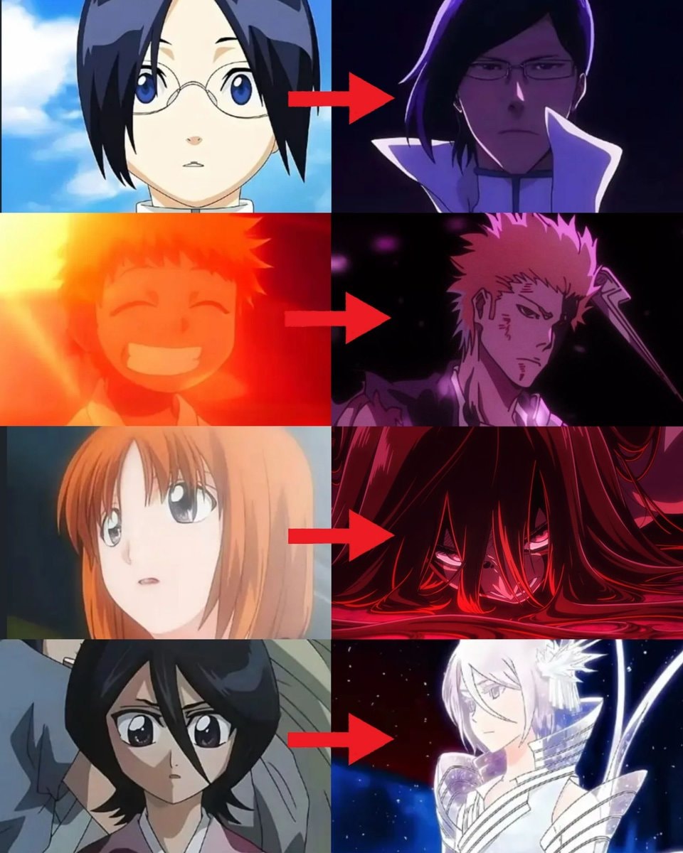 anime characters appearance comparison