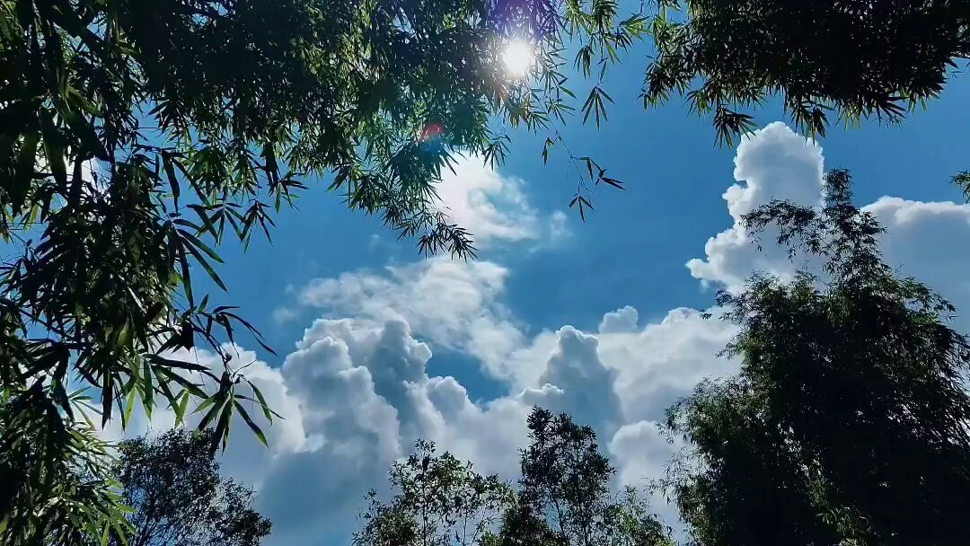 Blue sky and clouds