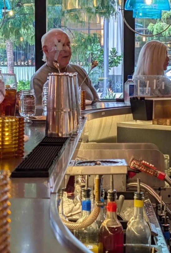 Ric Flair back at the bar after hospital fall