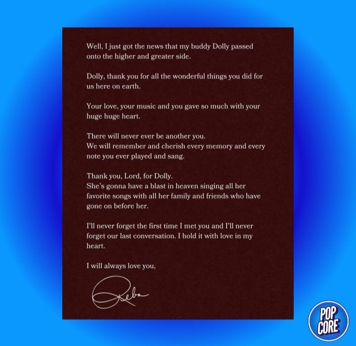Reba McEntire honors Dolly Parton (photo 2 of 2)