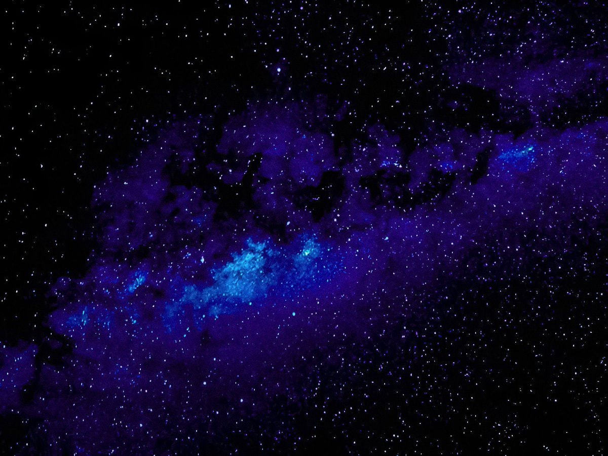 blue crescent moon starry night (photo 4 of 4)