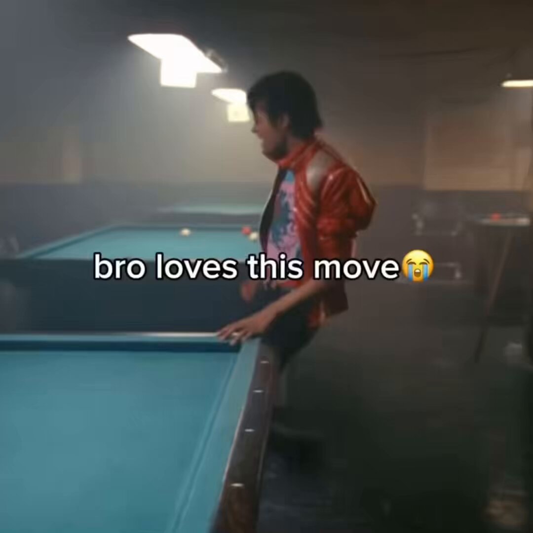Michael Jackson pool table moves