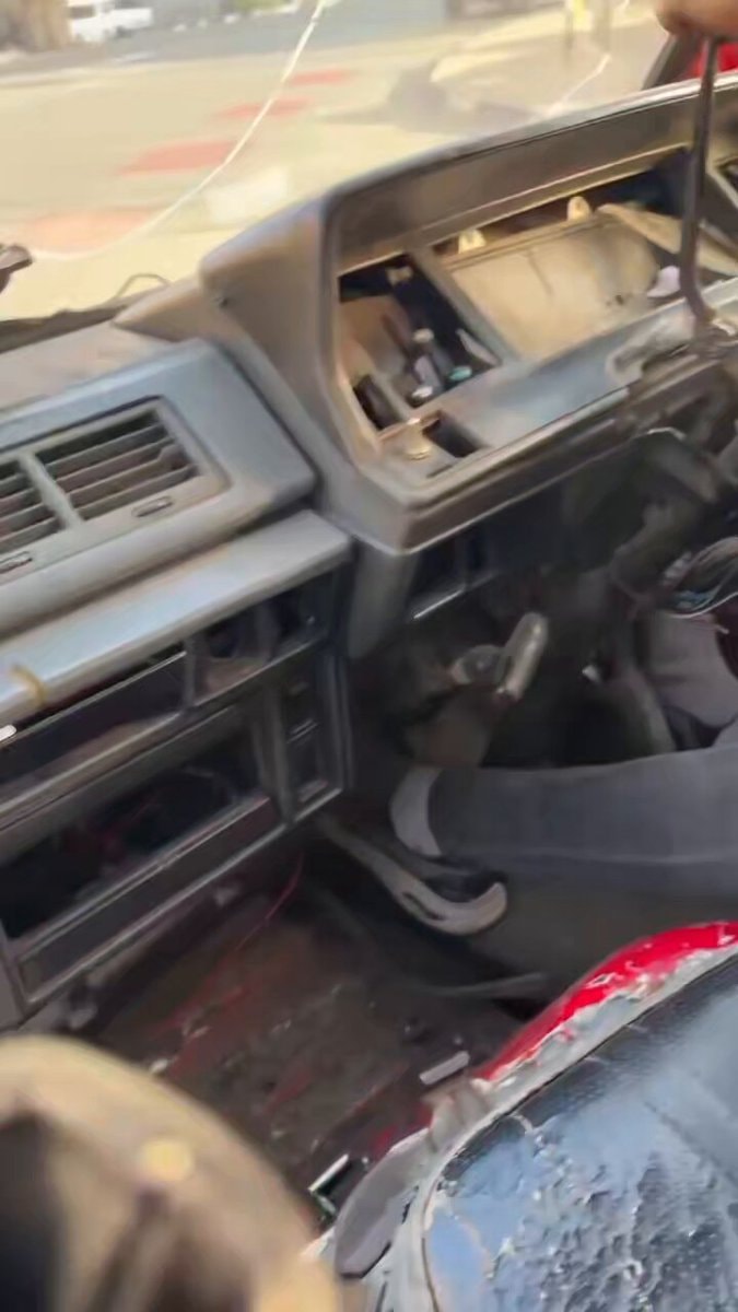 vehicle interior dashboard view