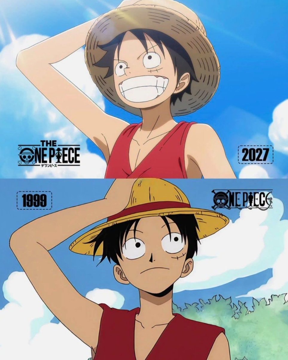 Monkey D. Luffy new vs old style
