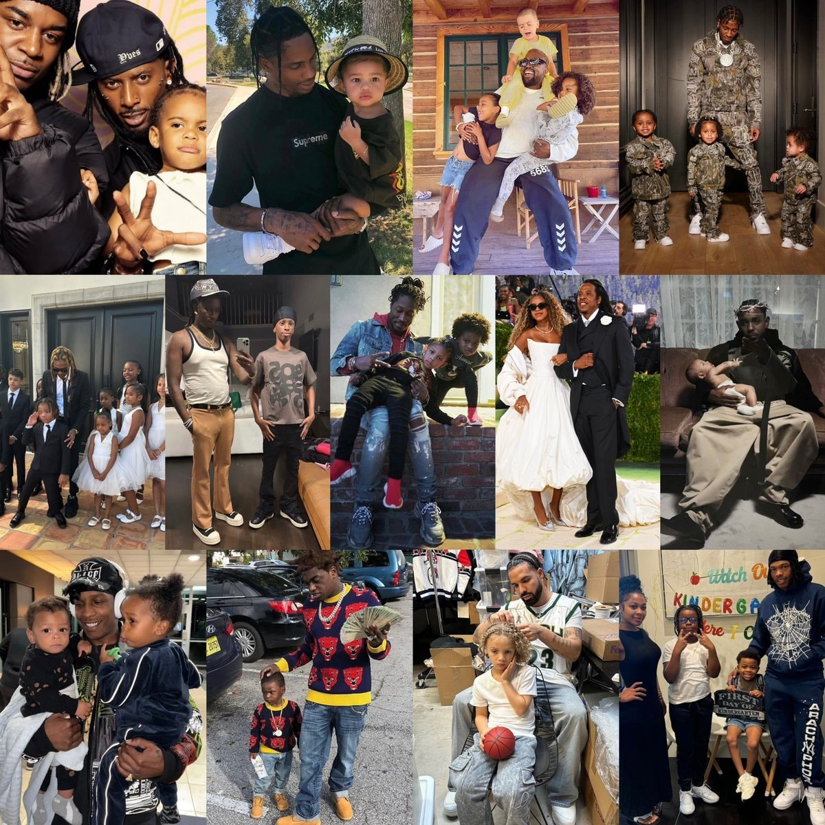 Travis Scott Father's Day with kids 🔥
