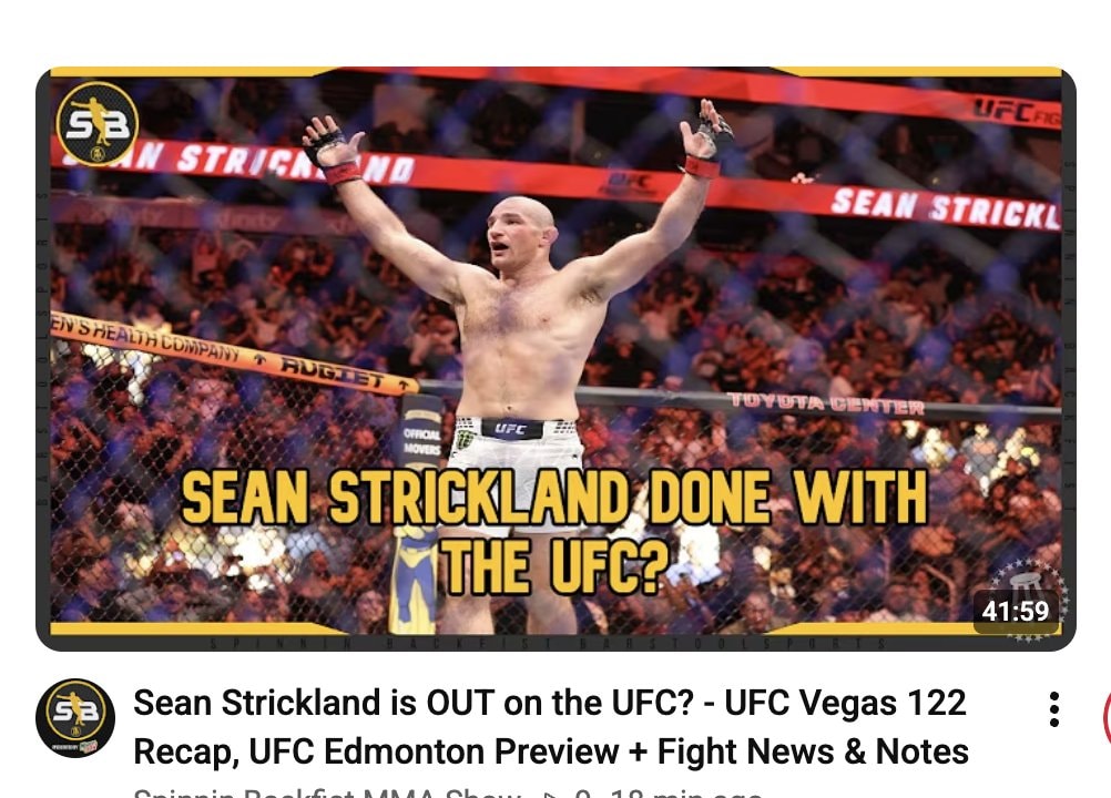 Sean Strickland Toyota Center