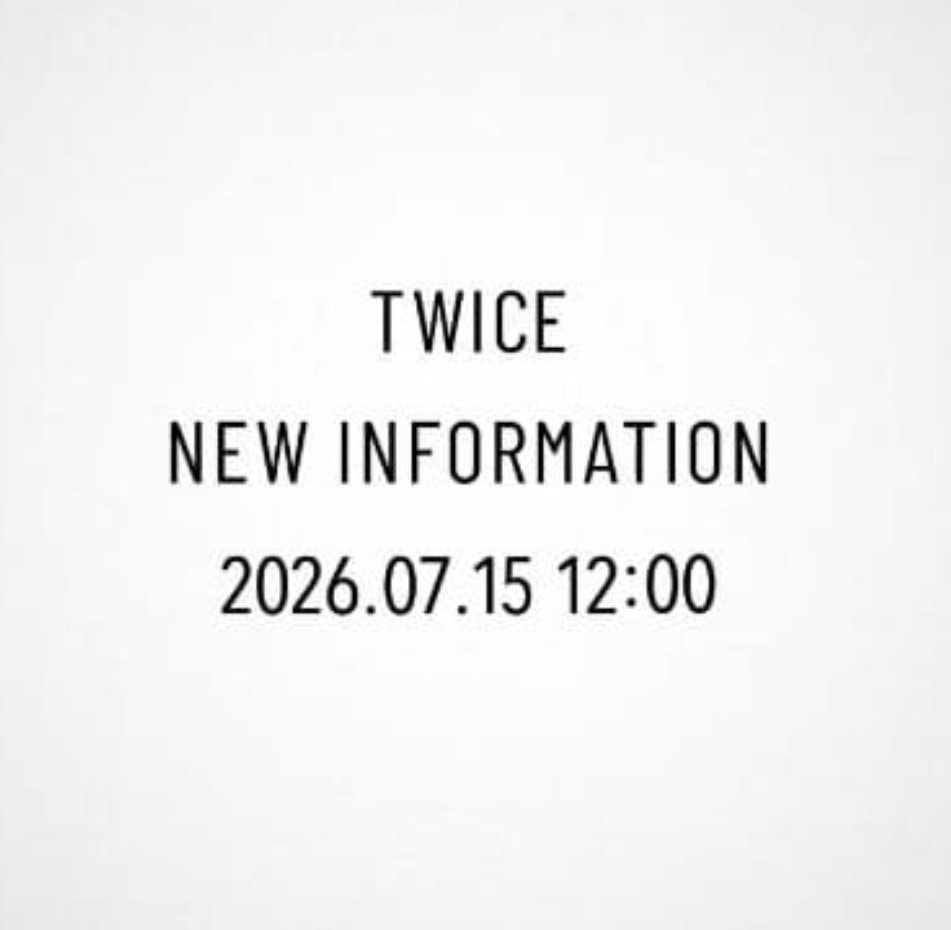 TWICE July 15 announcement (photo 2 of 2)