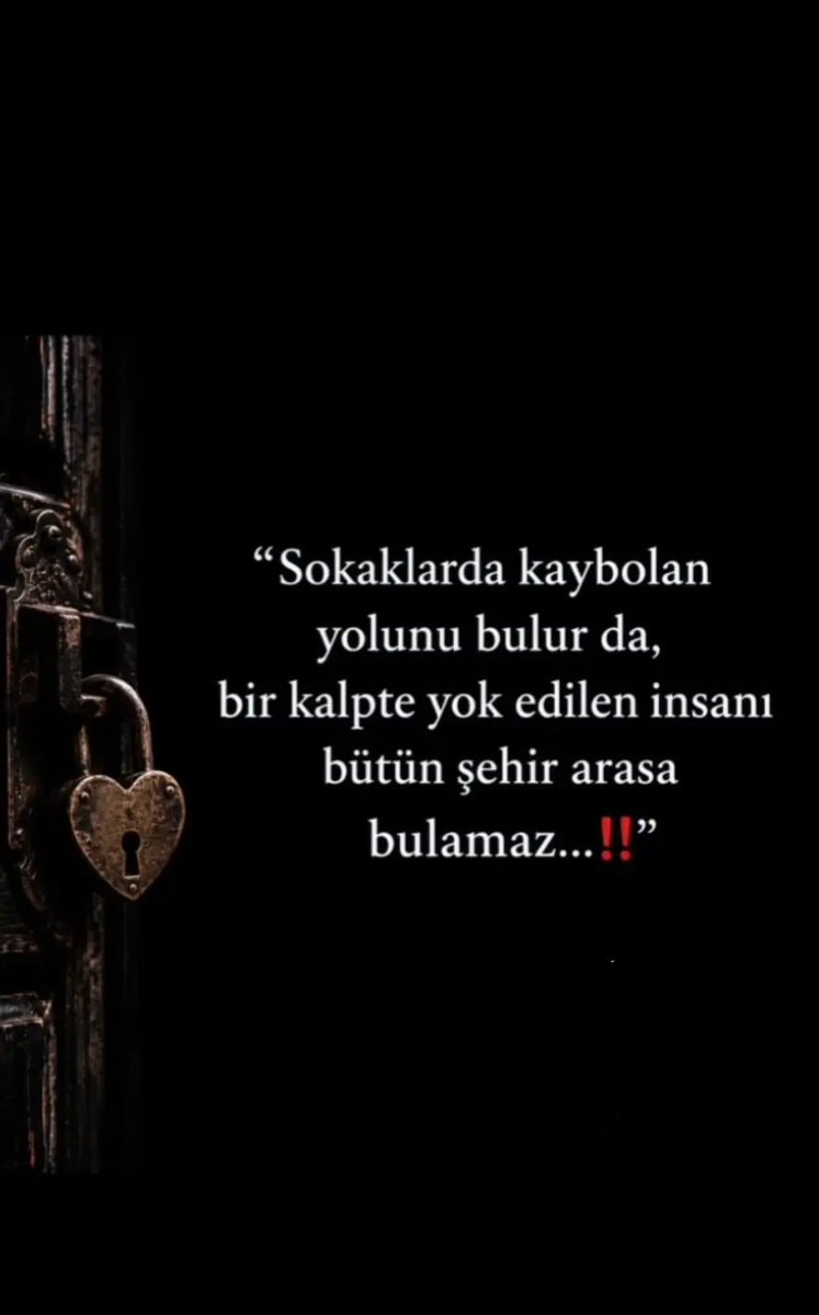 Turkish quote on lost love