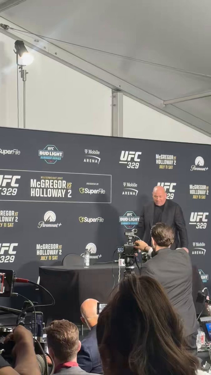 Dana White injury statement UFC 329