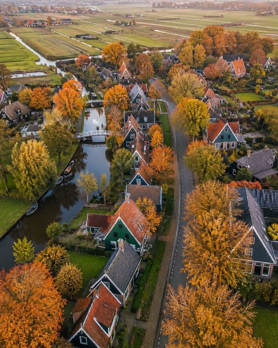 Netherlands village scene Netherlands village scene