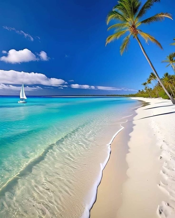 Maldives beach scene