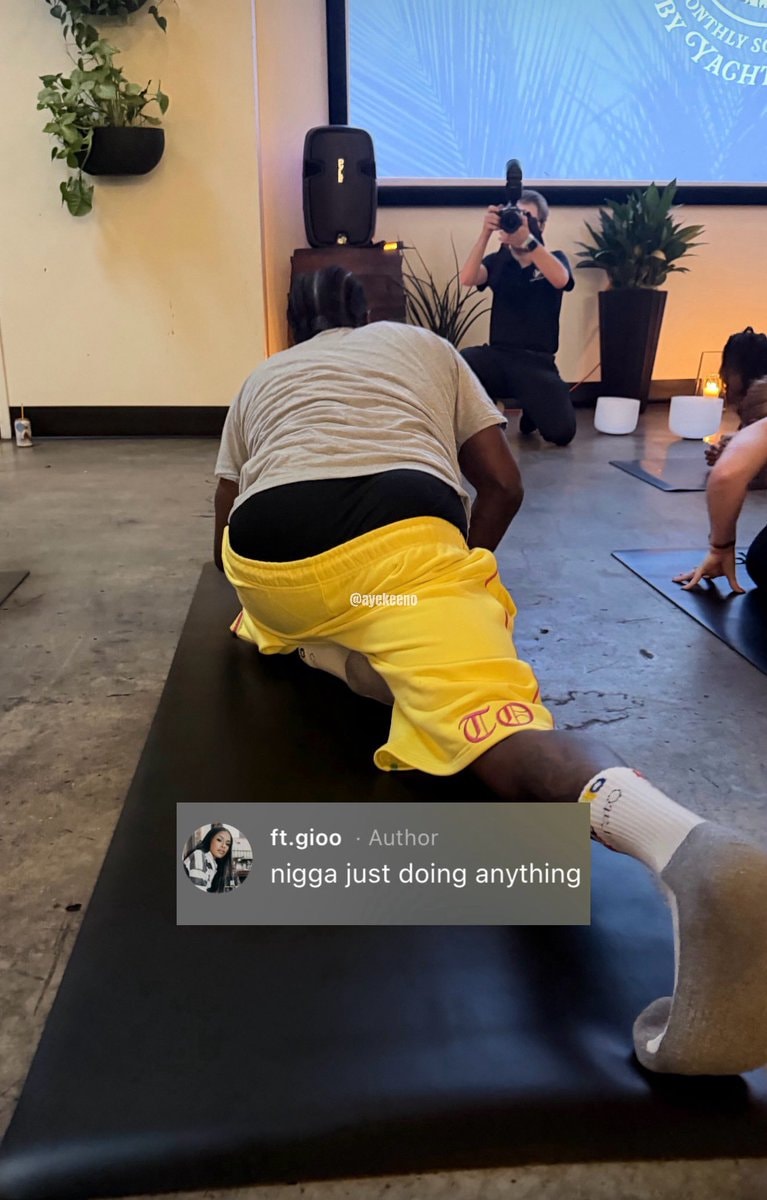 Lil Yachty yoga class