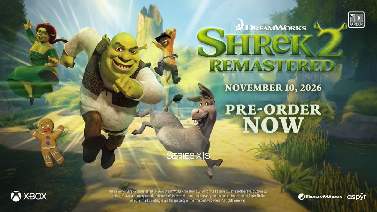 SHREK 2: REMASTERED release date