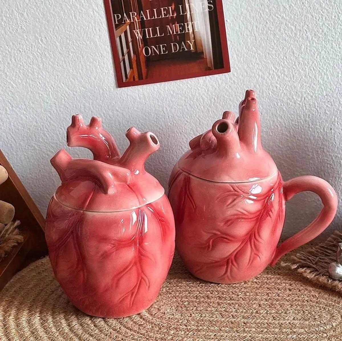 anatomical heart mugs