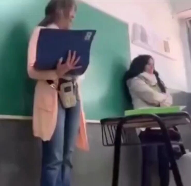Principal confronts harassing students