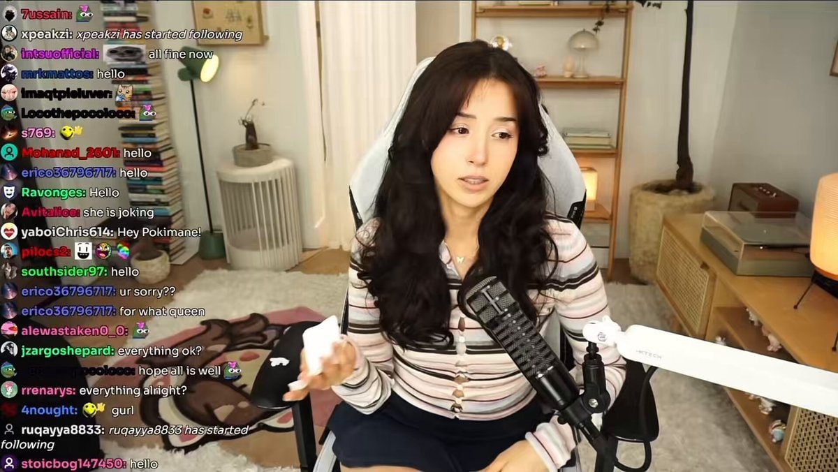 Pokimane announces Mimi death
