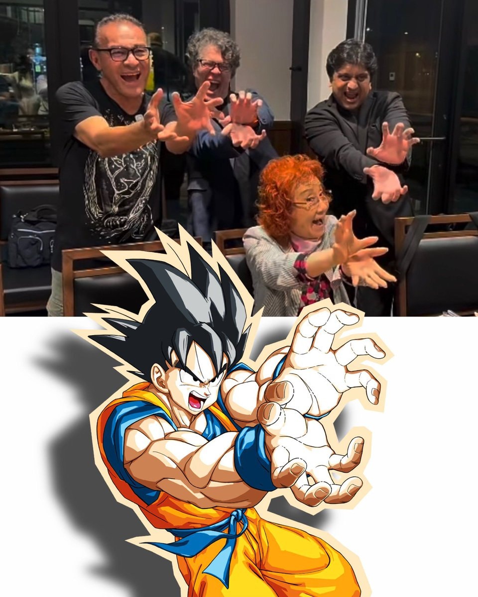 Sean Schemmel meets Masako Nozawa as Goku voices