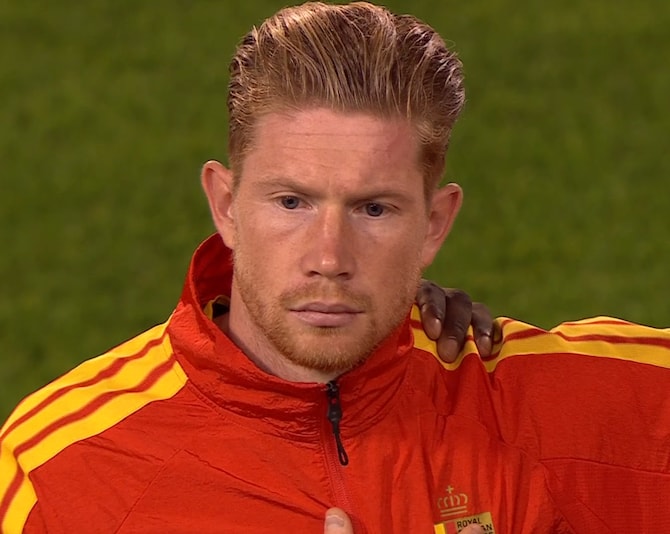 Kevin de Bruyne Belgium National anthem