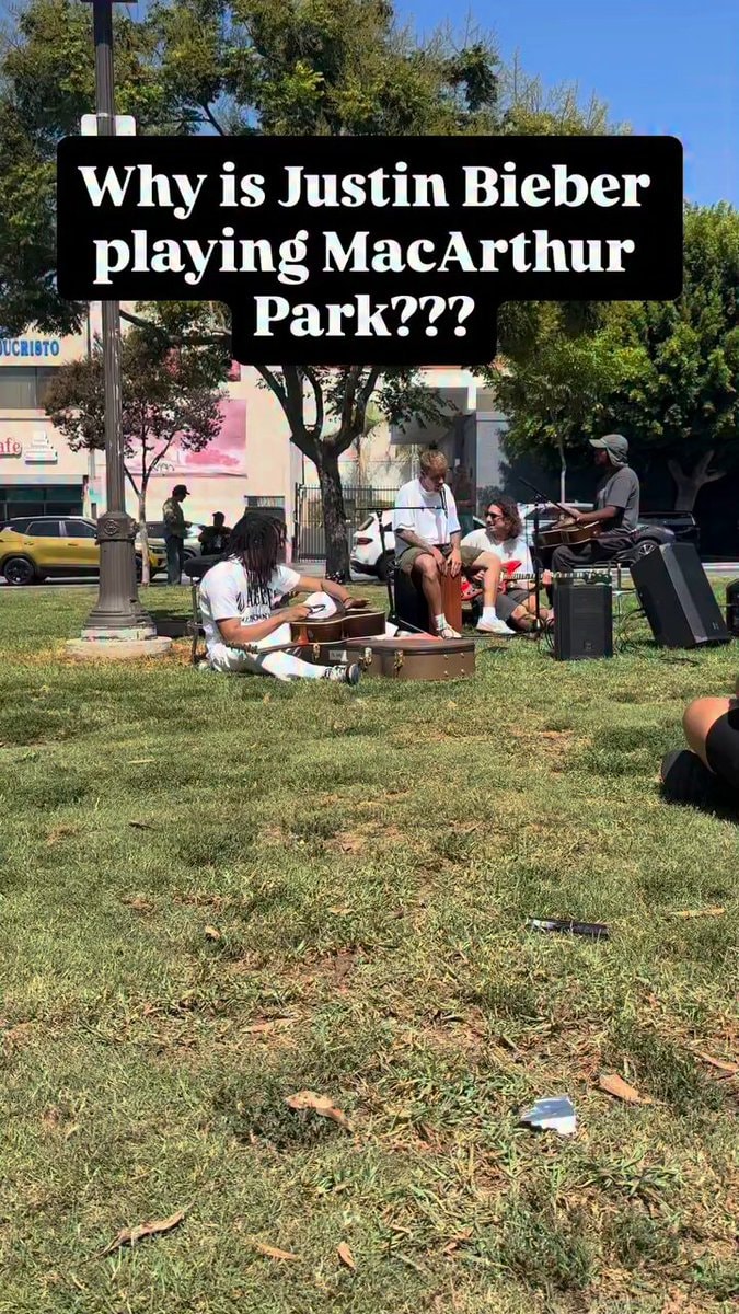 Justin Bieber MacArthur Park performance