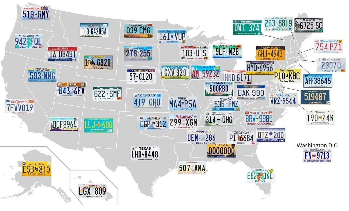 Ugliest license plate in America