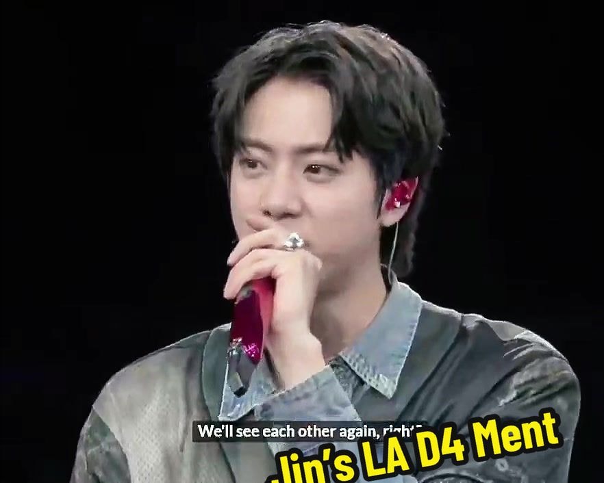 Jin LA D4 Ment BTS ARIRANG