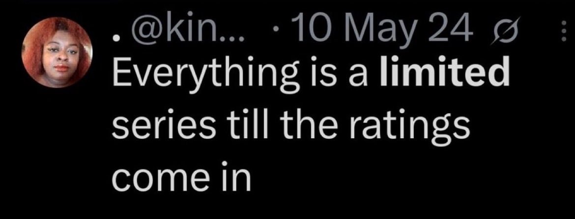 @kin... ratings commentary