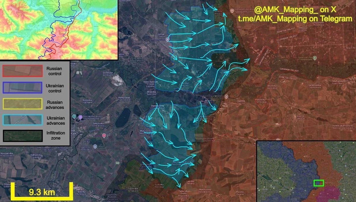 Ukraine counteroffensive around Lyman