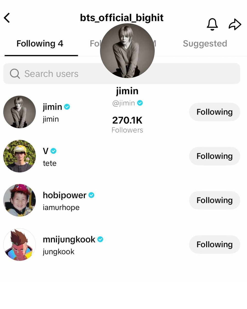 Jimin joins TikTok