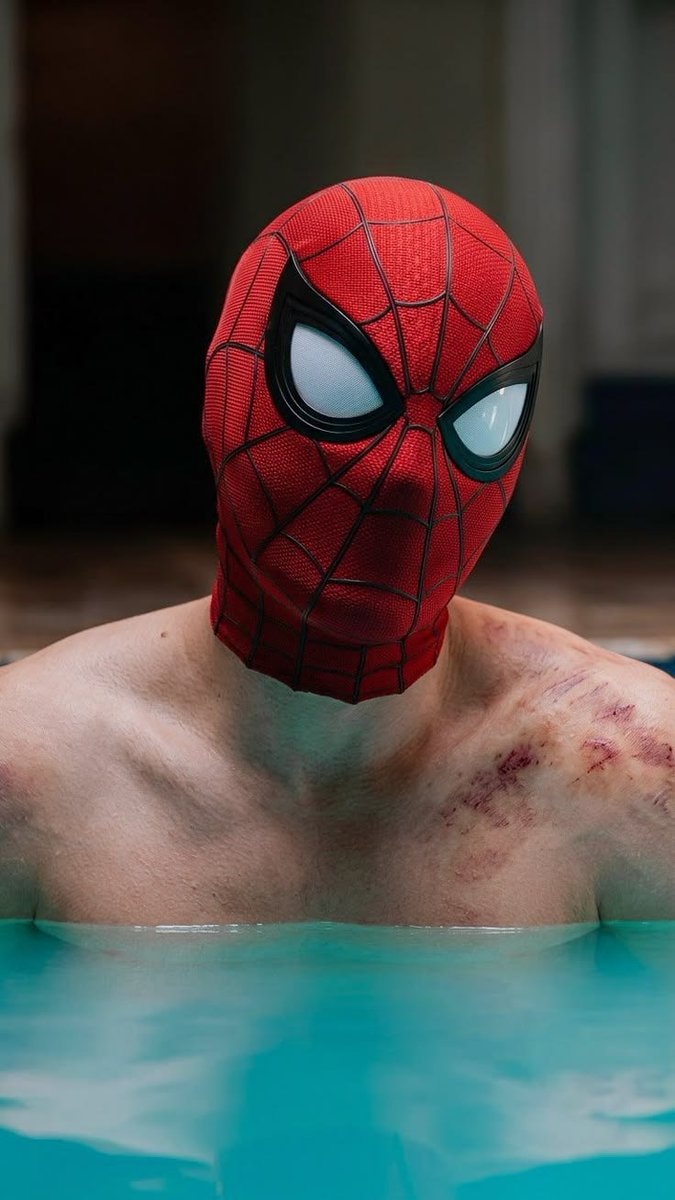 Spider-Man mask pool injuries