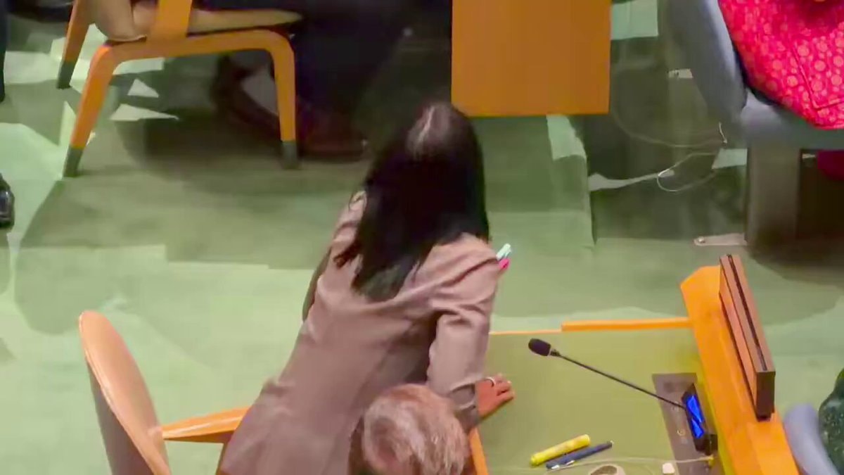 Delcy Rodríguez Pedro Sánchez UN General Assembly