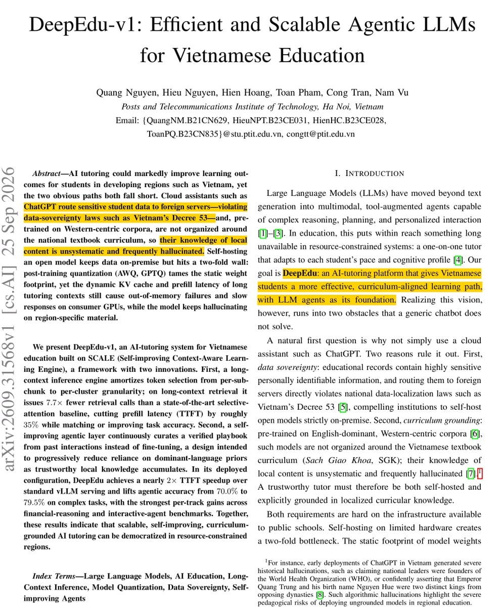 DeepEdu-v1 Vietnamese Education DeepEdu-v1 Vietnamese Education