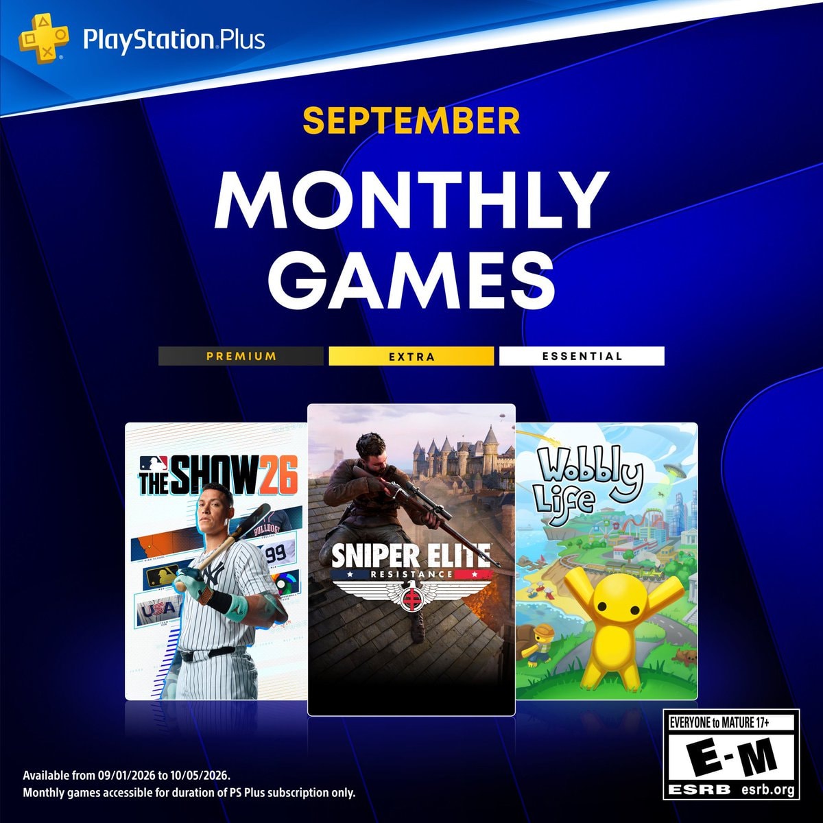 September PlayStation Plus games