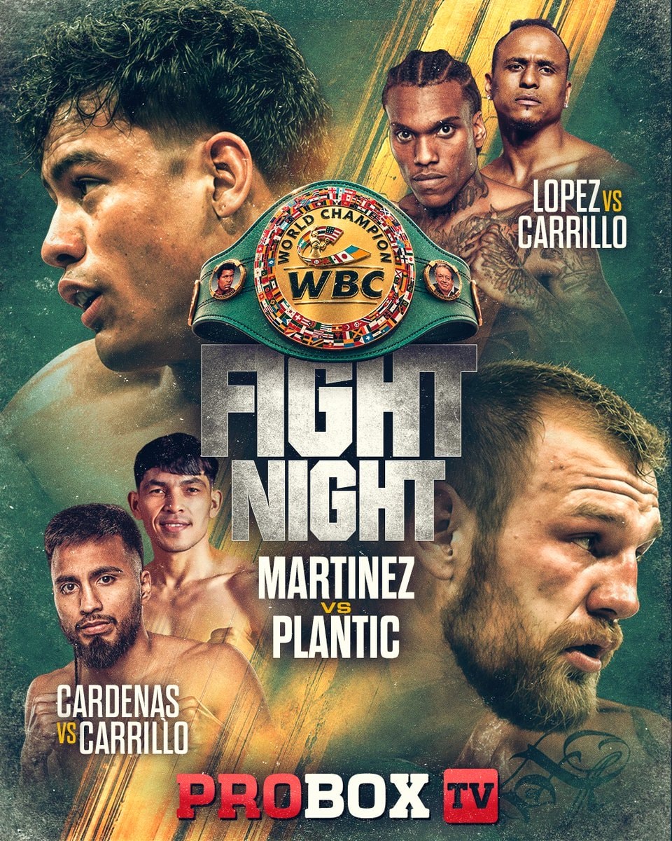 FIGHT NIGHT Martinez vs Plantic FIGHT NIGHT Martinez vs Plantic