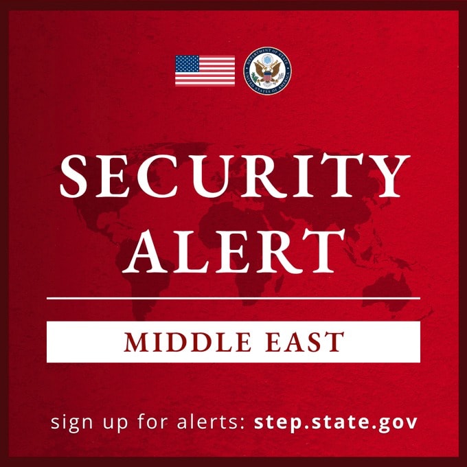 Middle East security alert for Americans