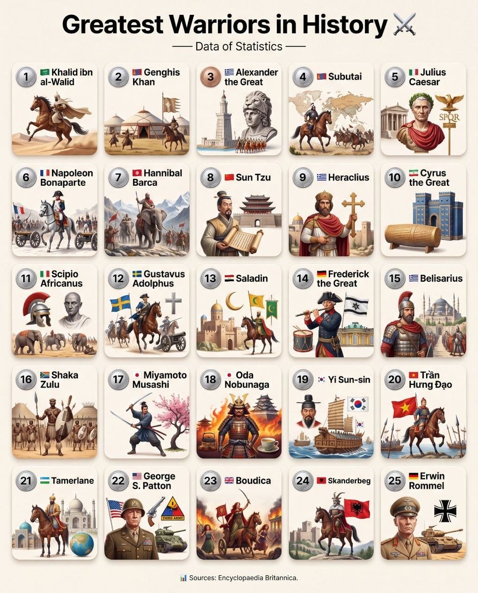 25 Greatest Warriors in History Encyclopaedia Britannica