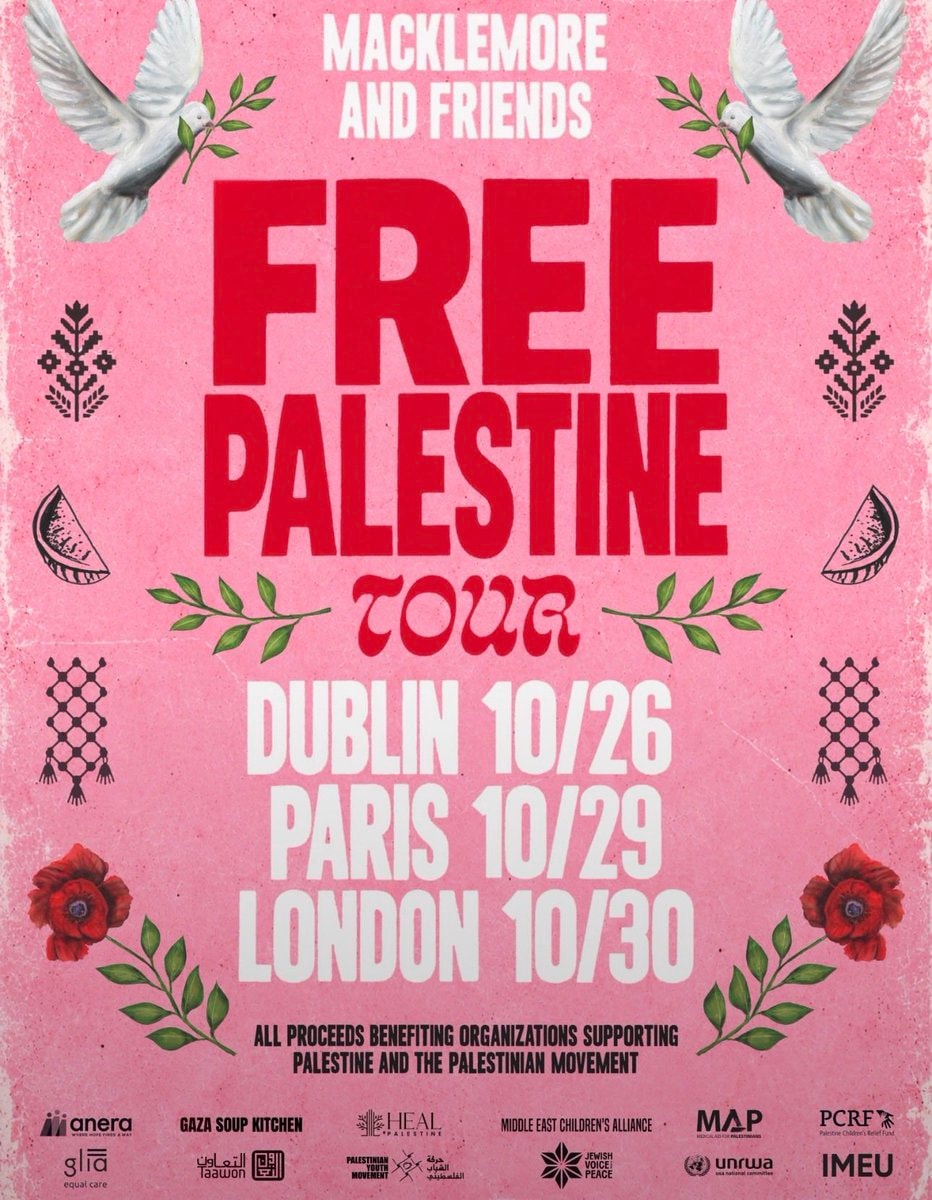 Macklemore Free Palestine Tour