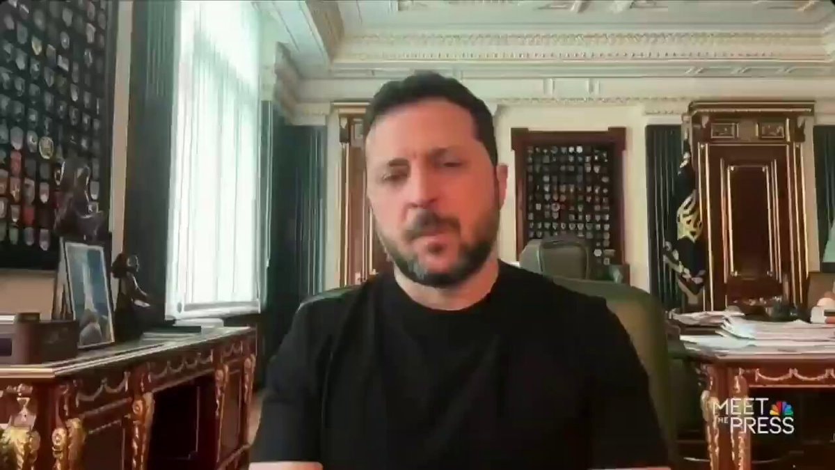 Zelensky on US support for Putin