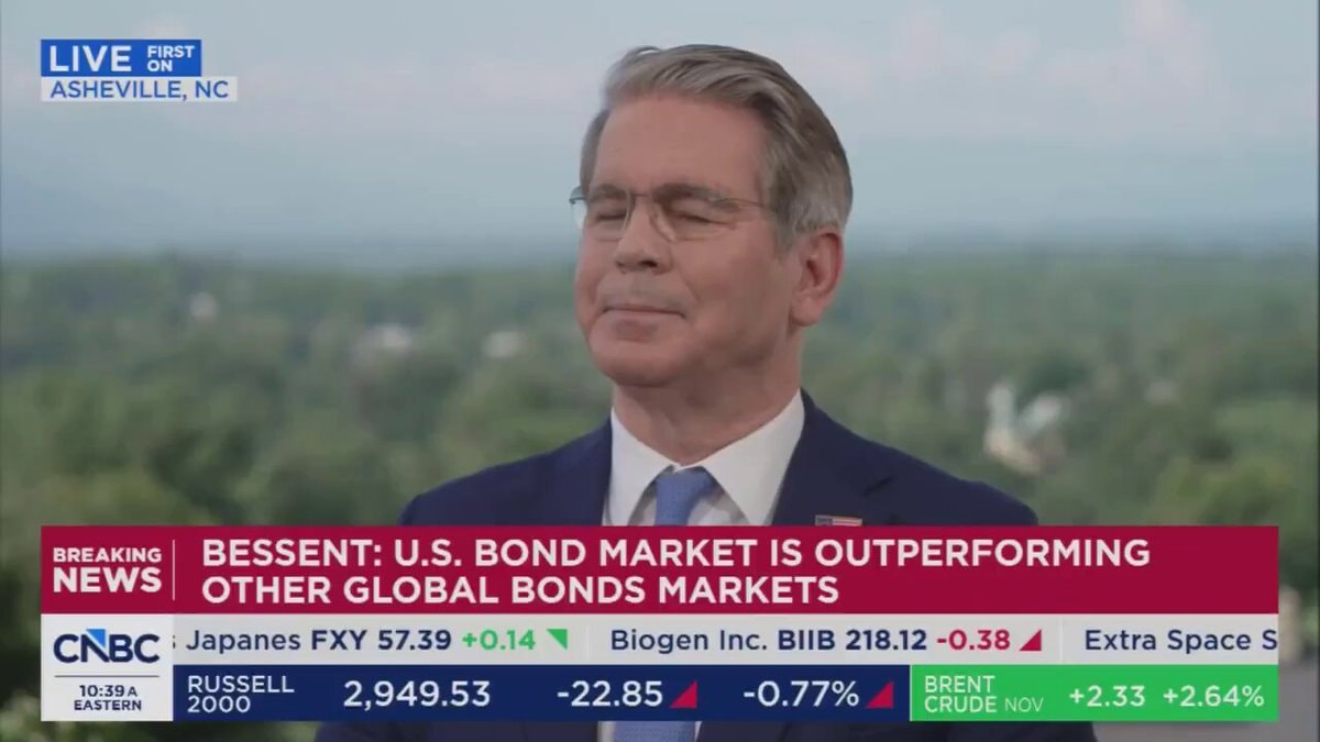 Bessent on U.S. bond market performance Bessent on U.S. bond market performance