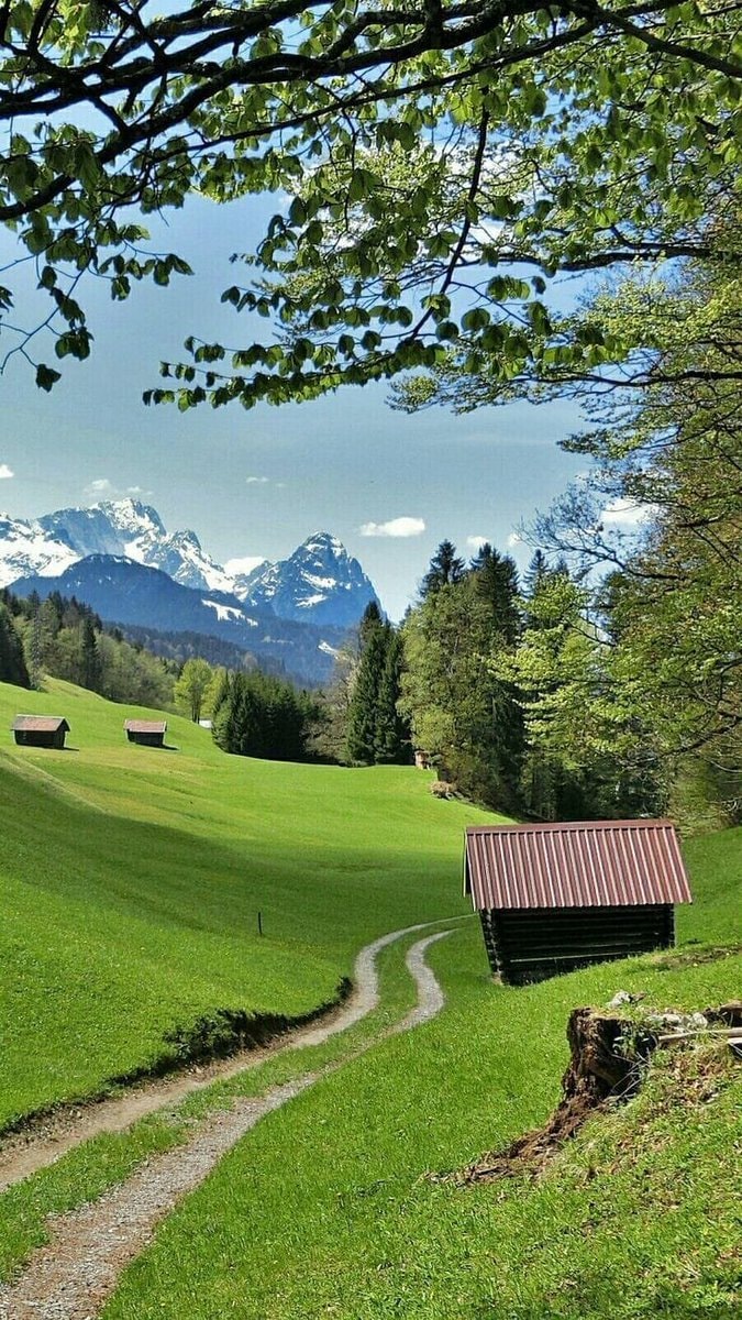 Peaceful mountain landscape with waterfall (photo 2 of 2)