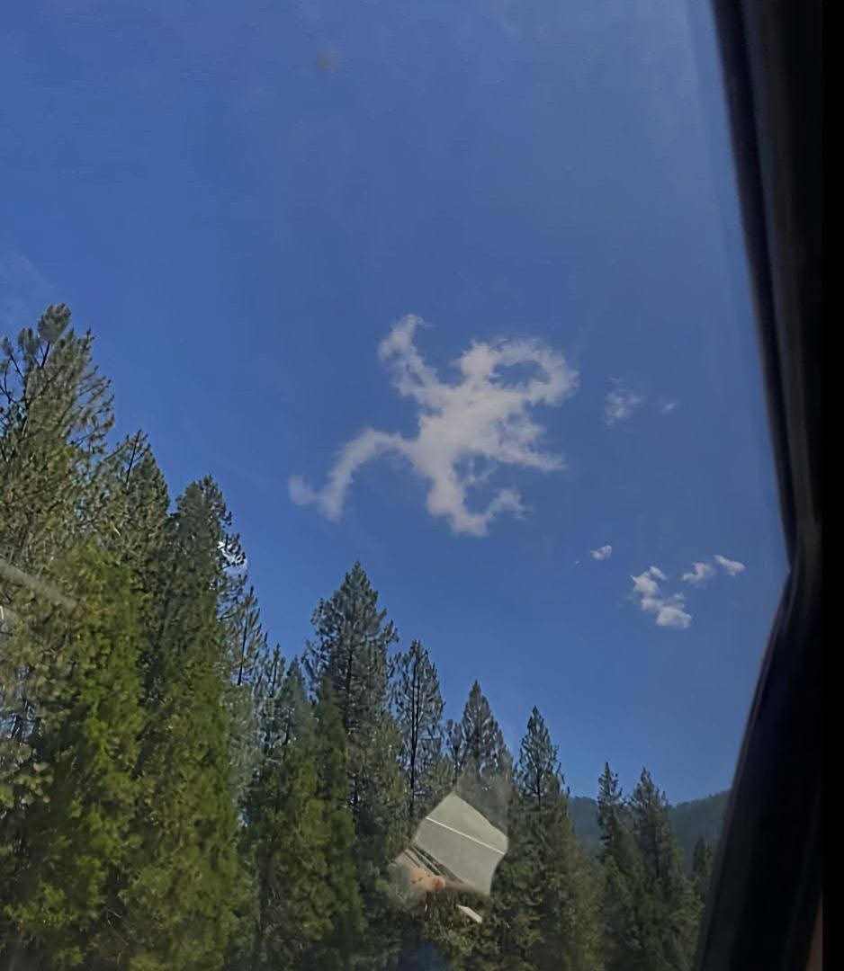 Cloud stick figure