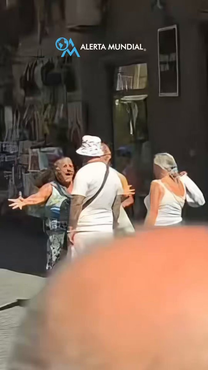 Naples Italy street altercation