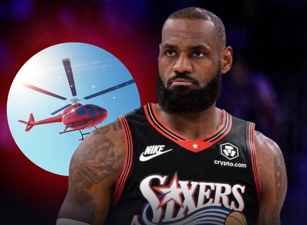 LeBron James helicopter commute rumor LeBron James helicopter commute rumor
