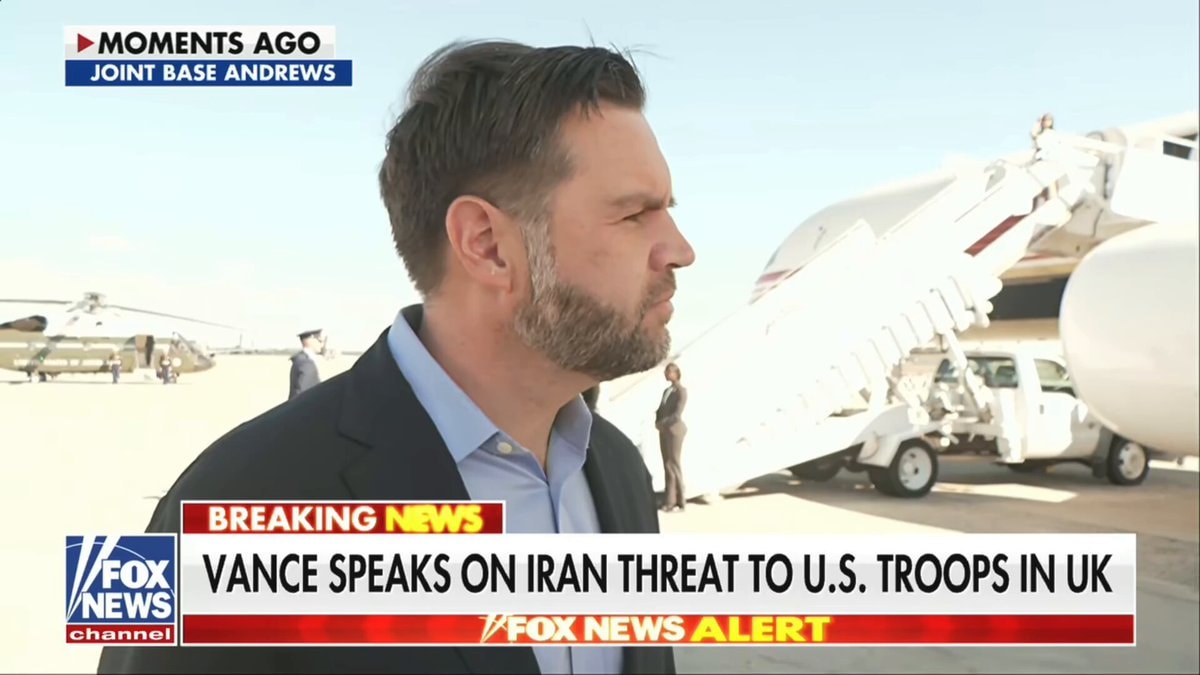 JD Vance on Iran threat at Joint Base Andrews