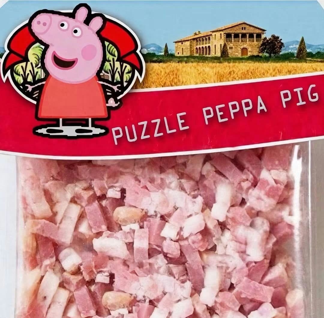 Peppa Pig bacon package